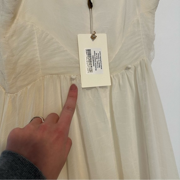 New joyfolie maia impact dress in cream tulle high low Ballgown wedding dress - Picture 13 of 16